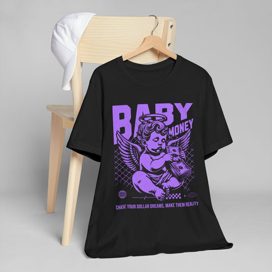 Baby Money T-Shirt — Purple Angel Money Graphic Tee