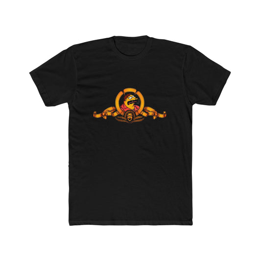 Retro Gold Snake Emblem Tee — Vintage Crest Graphic T-Shirt