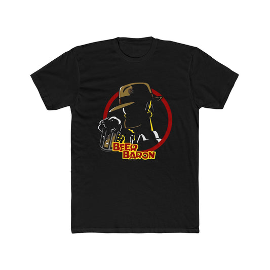 Beer Baron T-Shirt — Retro Detective Drinking Design